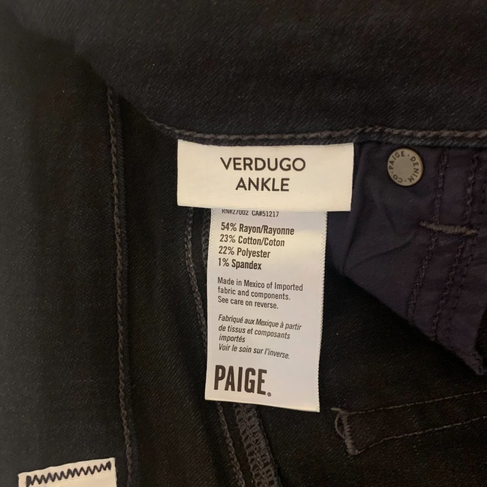 NWOT Paige Verdugo Skinny Ankle Jeans in Size 25 - Picture 5 of 7